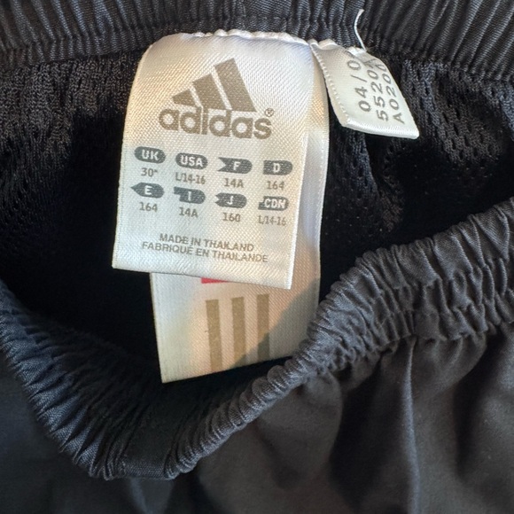 Adidas Gray and Red Joggers with Bold Stripes - Picture 3 of 3